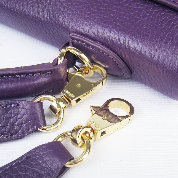 High Quality Hermes Kelly 35cm Togo Leather Bag Purple 6308 - Click Image to Close